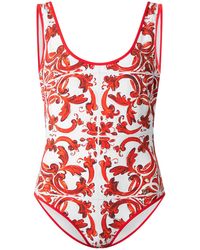 Dolce & Gabbana - Simple Swimsuit - Lyst