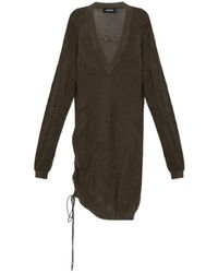 DSquared² - Open Work Knit Dress - Lyst