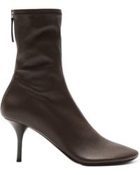 Acne Studios - Round-Toe Leather Ankle Boots - Lyst