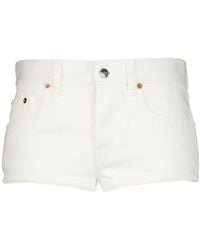Gucci - Logo-Patch Denim Shorts - Lyst