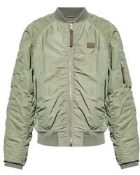 Moschino - Ruched Zip-Up Bomber Jacket - Lyst