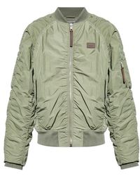 Moschino - Ruched Zip-Up Bomber Jacket - Lyst