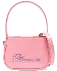 Blumarine - Crystal-Embellished Logo Tote Bag - Lyst