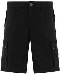 Stone Island - Belt-Loop Shorts - Lyst