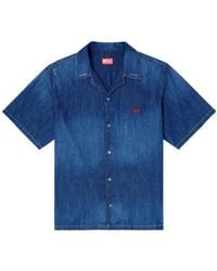 DIESEL - D Nabil Short-Sleeve Denim Shirt - Lyst
