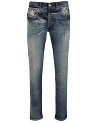 DIESEL - Faded Straight-Leg Jeans - Lyst