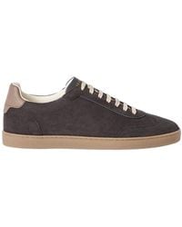 Brunello Cucinelli - Low Top Lace-Up Sneakers - Lyst