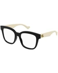 Gucci - Eyewear Square Logo Glasses And Frames - Lyst