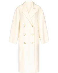 Loulou de Saison - Borneo Long Double-Breasted Coat - Lyst