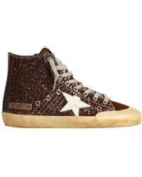 Golden Goose - Francy Penstar Glitter High Top Sneakers - Lyst
