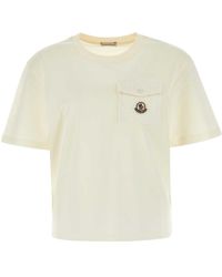 Moncler - Tweed Pocket Crewneck T-Shirt - Lyst