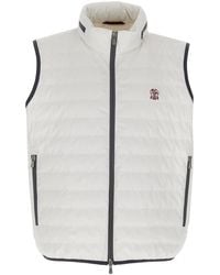 Brunello Cucinelli - Quilted Zipped Gilet - Lyst