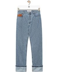 Loewe - Fisherman Turn-Up Jeans - Lyst