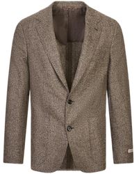 Canali - Textured-Finish Single-Breasted Blazer - Lyst
