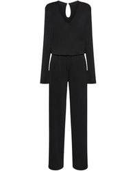 Wolford - V-Neck Crêpe Jumpsuit - Lyst