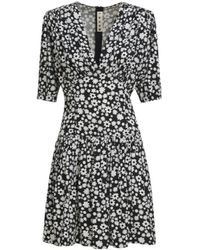 Marni - And Short Satin Dress With Pop Fields Motif - Lyst
