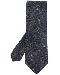 Etro - Paisley Jacquard Pointed-Tip Tie - Lyst