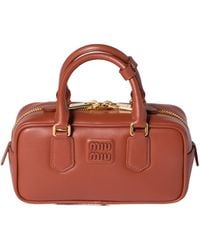Miu Miu - Arcadie Zipped Tote Bag - Lyst