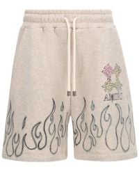 Amiri - Ma Quad Flames Sweatshort - Lyst