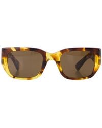 Bottega Veneta - Eyewear Intrecciato Square Sunglasses - Lyst