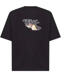 Off-White c/o Virgil Abloh - Paint Arrow Cotton T-Shirt - Lyst