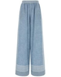 Ermanno Scervino - Printed Wide-Leg Pants - Lyst