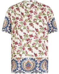 Etro - T-Shirt With Berry Pattern - Lyst