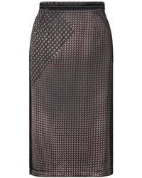 Maison Margiela - Paisley Print Midi Skirt - Lyst