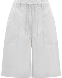 Moncler - High Waisted Drawstring Shorts - Lyst