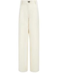 Ferragamo - Ferragamo Wide-Leg Tailored Trousers - Lyst