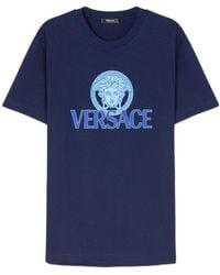 Versace - Medusa Head-Printed Crewneck T-Shirt - Lyst
