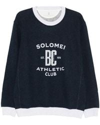 Brunello Cucinelli - Graphic Printed Glittered Sweatshirt - Lyst