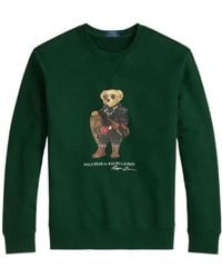 Polo Ralph Lauren - Polo Bear Printed Crewneck Sweatshirt - Lyst