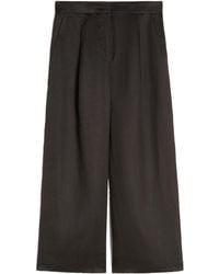 Max Mara - Studio Cropped Wide-Leg Pants - Lyst