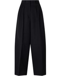 Altuzarra - Dash Pleated Wool Barrel-Leg Pants - Lyst