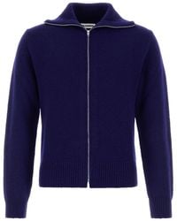 Jil Sander - Zip-Up High Neck Cardigan - Lyst