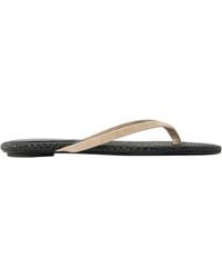 St. Agni - Suede Woven Flip Flop - Lyst
