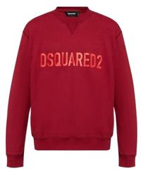 DSquared² - Logo Printed Crew Neck Sweatshirt - Lyst