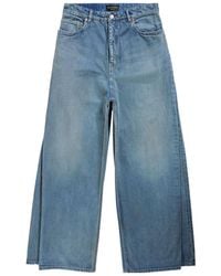 Balenciaga - Mid-Rise Straight Leg Baggy Jeans - Lyst