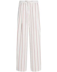 Dolce & Gabbana - Striped Wide-Leg Pants - Lyst