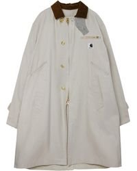 Carhartt - X Sacai Logo Trench Coat - Lyst