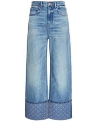 Tory Burch - Versatile High-Waist Straight-Leg Jeans - Lyst