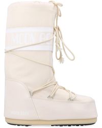 Moon Boot - Icon Logo Printed Lace-Up Boots - Lyst