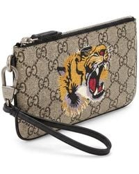 Gucci - Tiger Head Printed Wallet - Lyst