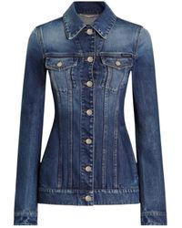 Dolce & Gabbana - Fitted Waist Denim Jacket - Lyst