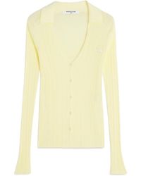 Maison Kitsuné - Maison Kitsuné Button-Up Ribbed Cardigan - Lyst