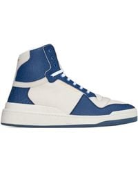 Saint Laurent - Sl/24 Mid-Top Sneakers - Lyst
