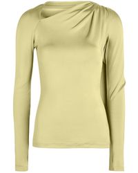 Victoria Beckham - Gathered Stretch-Jersey Top - Lyst