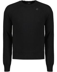 K-Way - Sebas Crew Neck Knitted Sweater - Lyst