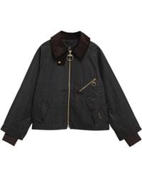 Barbour - Arlene Cotton Long Sleeve Full Zip Wax Jacket - Lyst